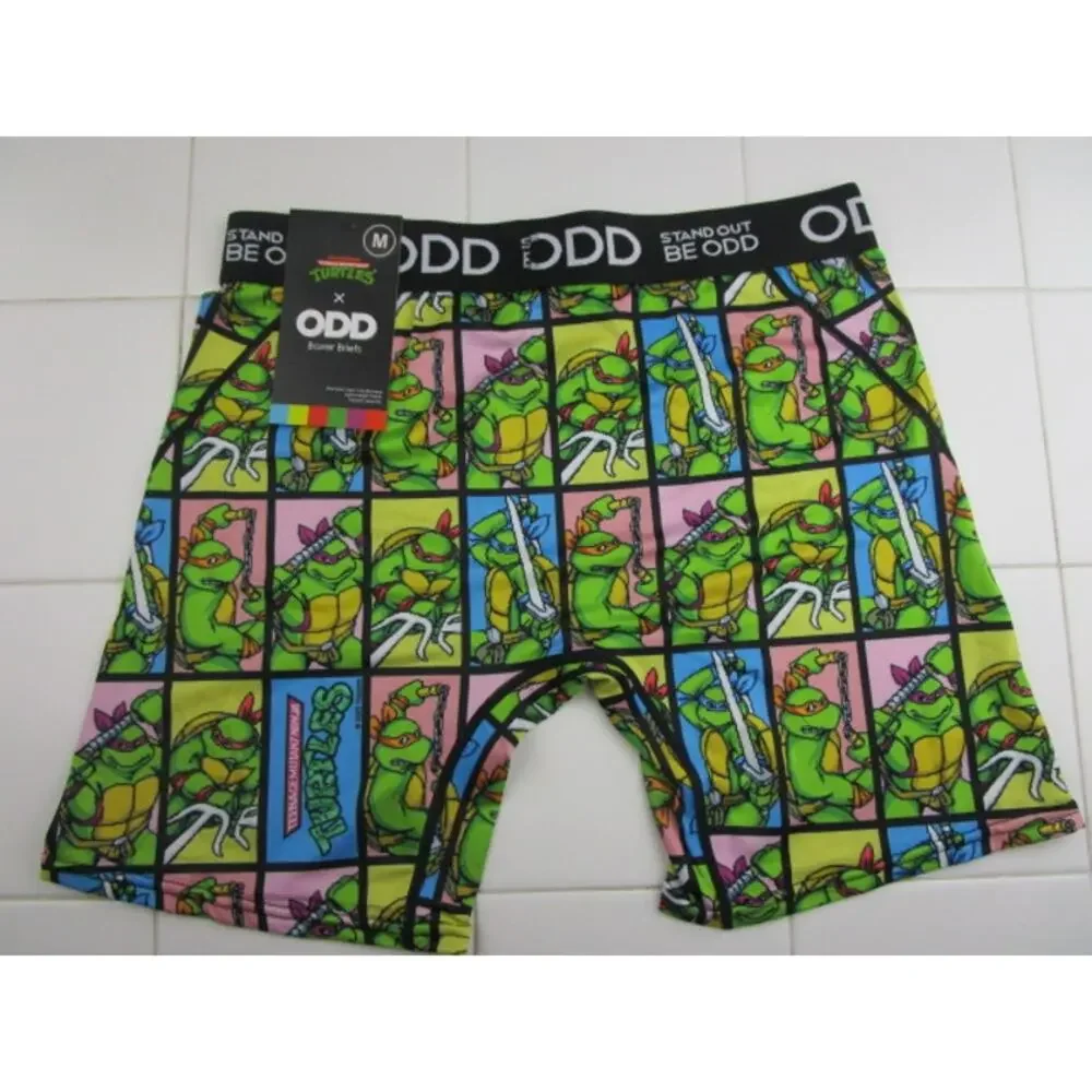 ODD Sox TMNT Teenage Mutant Ninja Turtles Square‎ Men's Size Medium Boxer Briefs